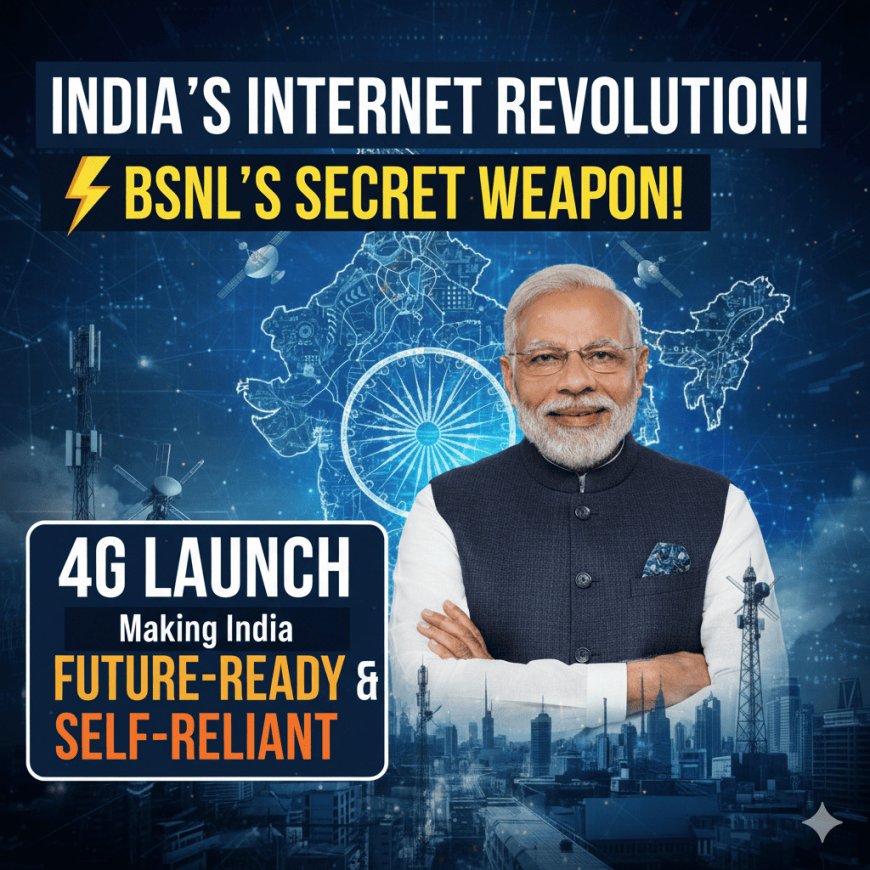 Swadeshi 4G for India: PM Modi Launches BSNL’s Future-Ready Network – All You Need to Know