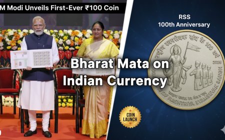 Bharat Mata on Indian Currency: PM Modi Unveils First-Ever ₹100 Coin for RSS 100th Anniversary