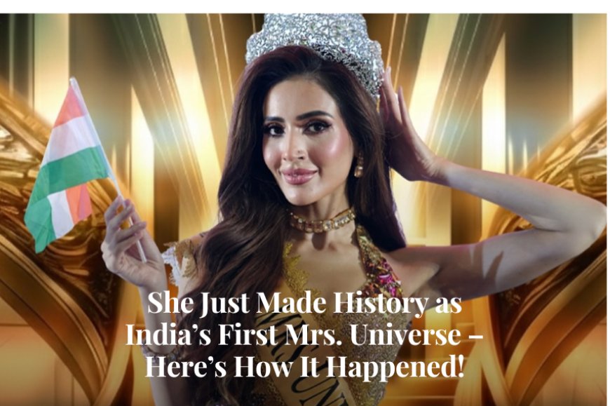 You Won't Believe Who Just Did Something That Made History as India's First Mrs. Universe