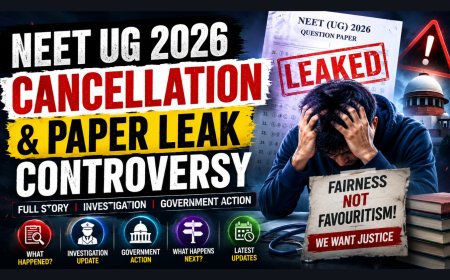 NEET UG 2026 Cancellation & Paper Leak Controversy: Full Story, Investigation, Government Action, What Happens Next & Latest Updates