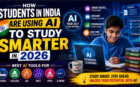 How Students in India Are Using AI to Study Smarter in 2026 | Best AI Tools for School, College, JEE, NEET, UPSC & More