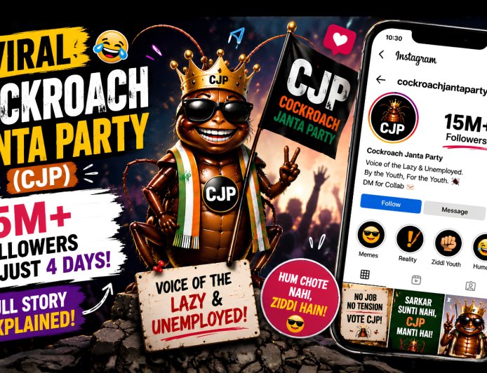 Viral Cockroach Janta Party (CJP): 15M+ Followers in 4 Days, Surpasses BJP on Instagram & Full Story Explained