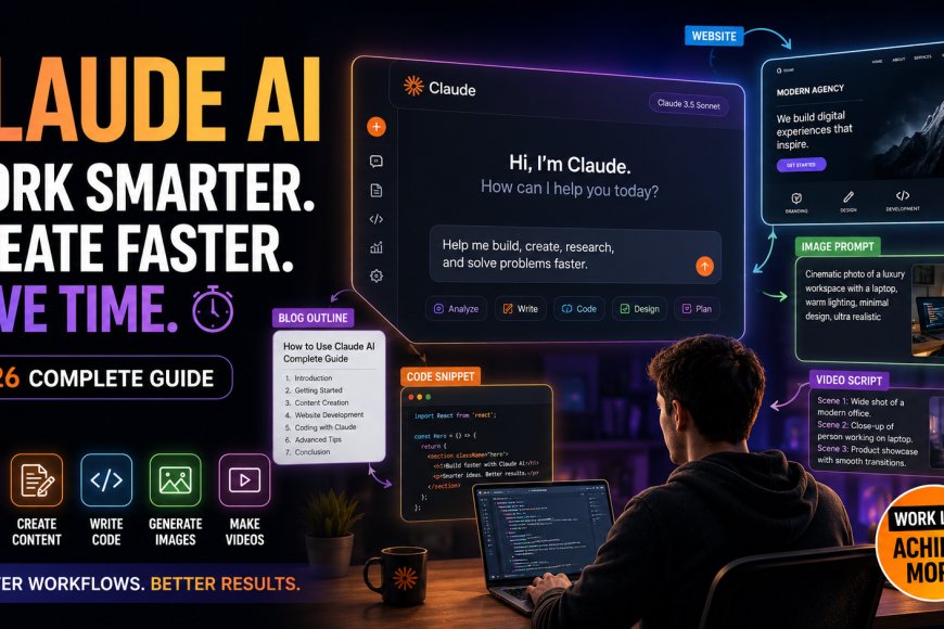 How to Use Claude AI to Work Smarter, Create Faster & Save Time | 2026 Complete Guide