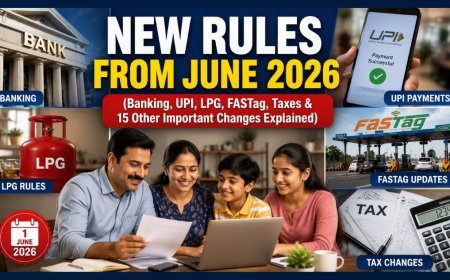 New Rules From June 2026: Banking, UPI, LPG, FASTag, Taxes & 15 Other Important Changes Explained