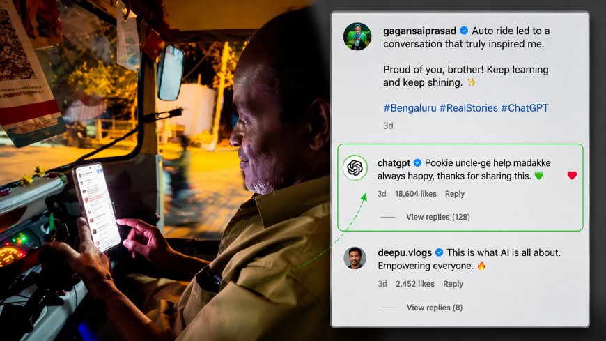 How a Bengaluru Auto Driver Used ChatGPT to Transform His Life - And Got a Special Response From OpenAI
