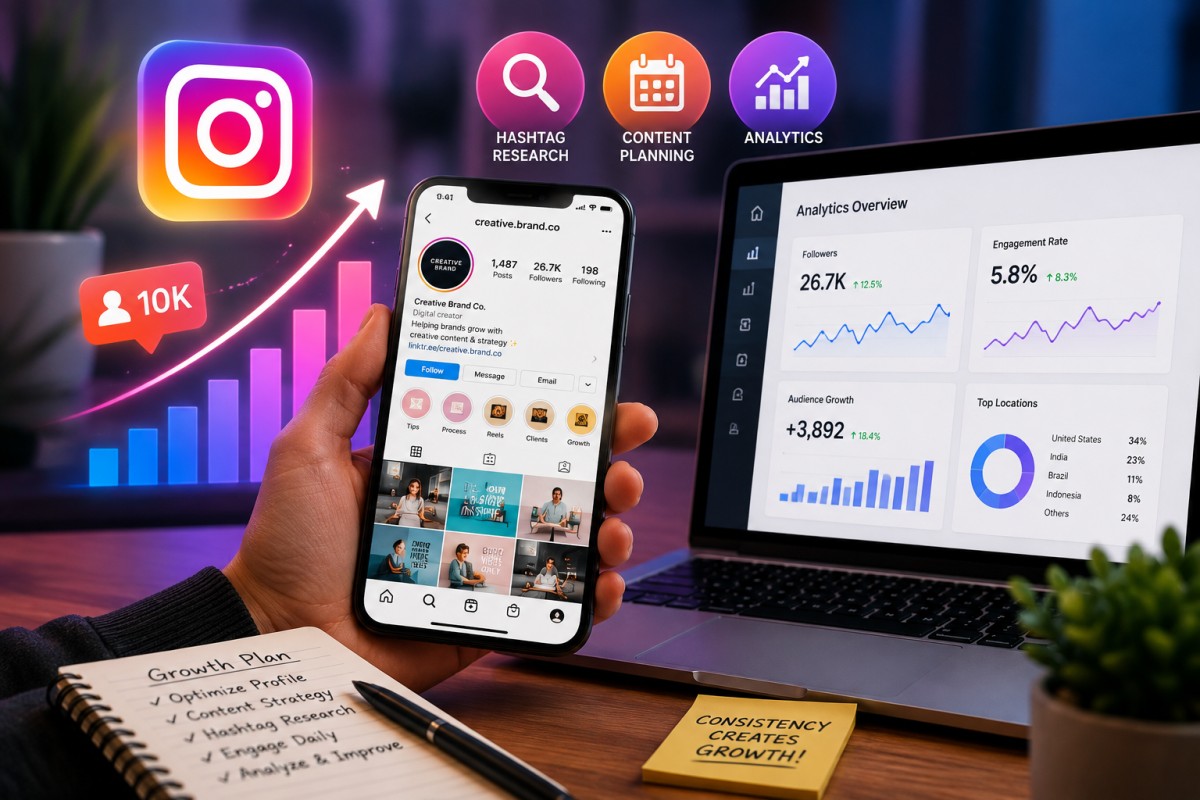 Top Instagram Growth Tools to Increase Followers Organically Affiliate opportunities: Instagram analytics, hashtag research, content planning tools.